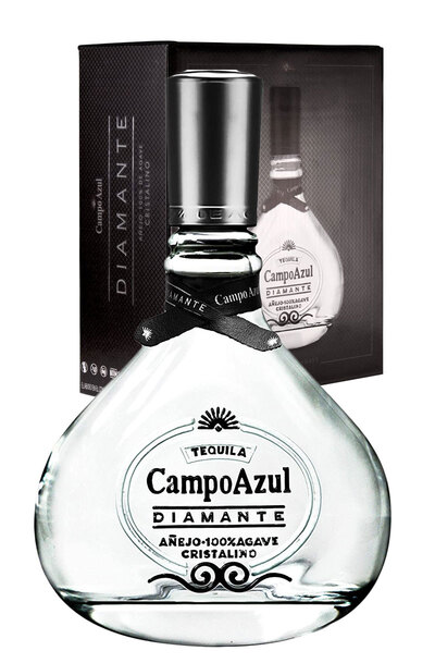 Campo Azul Tequila Diamante Anejo Cristalino 750ml Bottle with Gift Box 