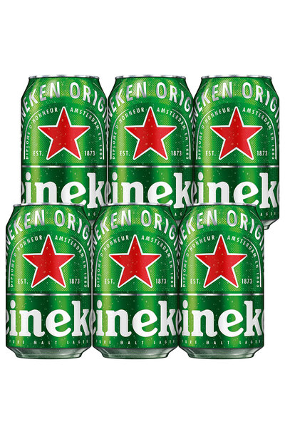 6 x Heineken Beer Can Pack 330ml