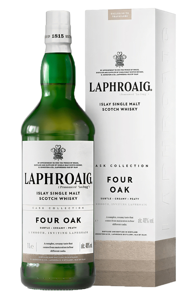 Laphroaig Four Oak 1L Bottle with Gift Box