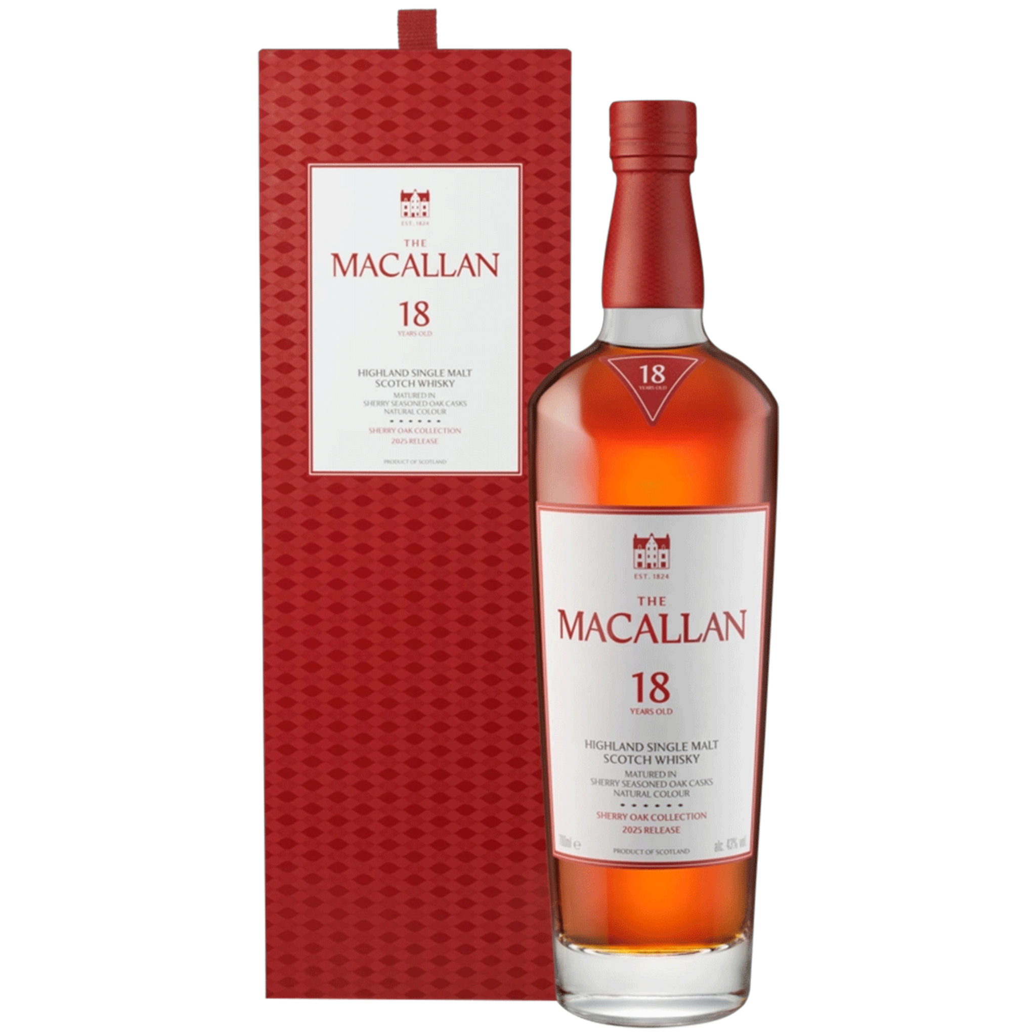Buy Macallan 18 Year Sherry Oak 700ml w/Gift Box at the best price