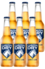 6 x Carlton Dry Beer Bottle 330ml