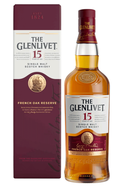 Glenlivet 15 Year French Oak Reserve Single Malt 1L with Gift Box