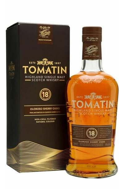 Tomatin 18 Year Oloroso Sherry Cask 750ml Bottle w/Gift Box