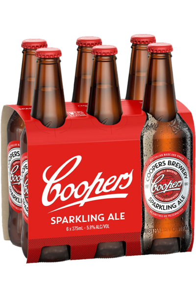 6 x Coopers Sparkling Ale Bottle 375ml