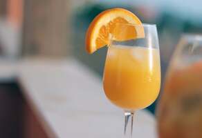 mimosa in a glass