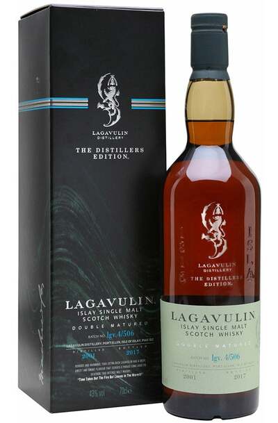 Lagavulin 2001 Distillers Edition (Double Matured) Single Malt Scotch Whisky 1L w/ Gift Box
