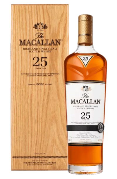 Macallan 25 Years Single Malt Sherry Cask 2019 Release 700ml Bottle w/Gift Box