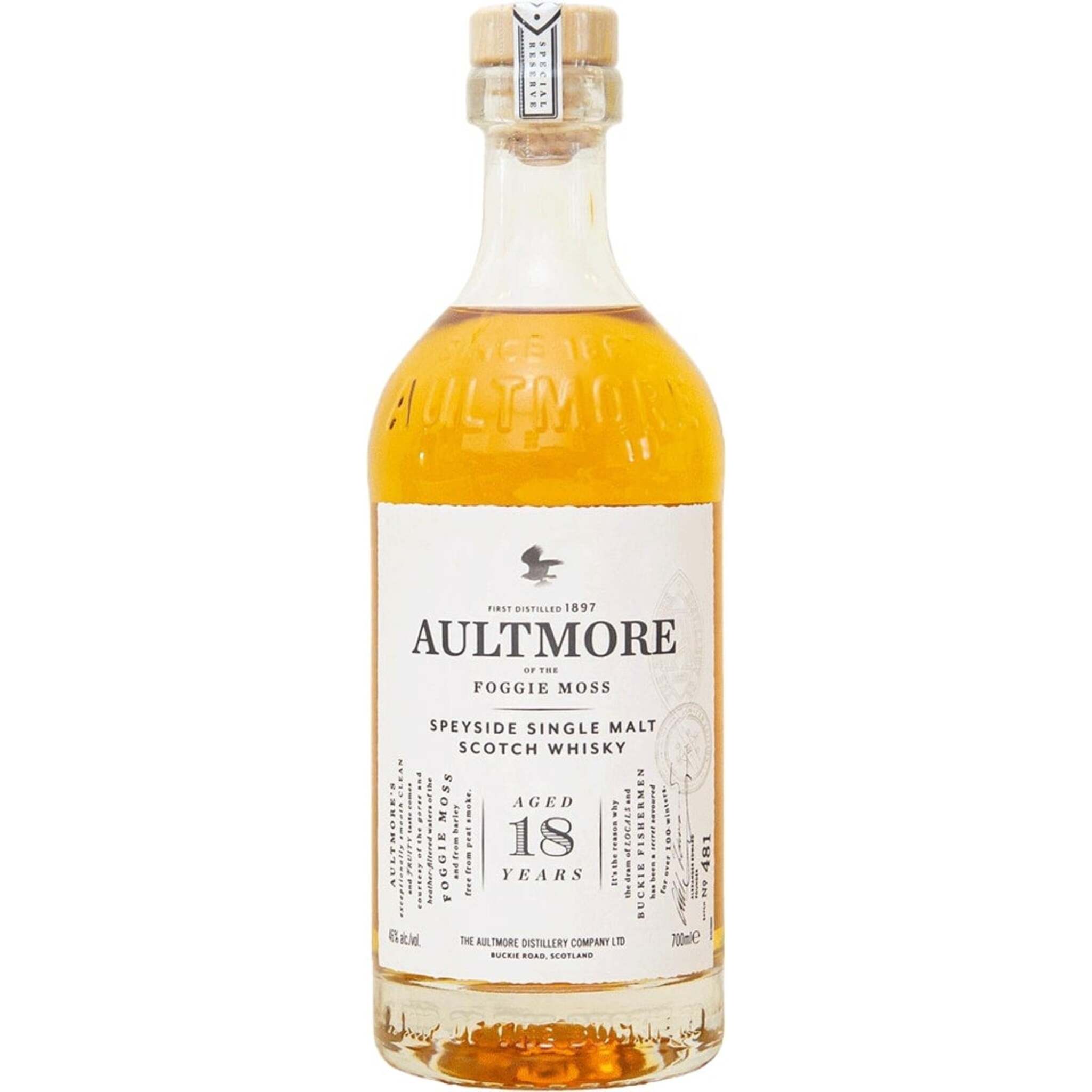 Buy Aultmore 18 Year Single Malt 700ml w/Gift Box at the best