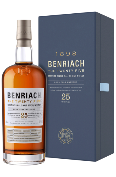 Benriach The Twenty Five 25 Years 700ml Bottle with Gift Box