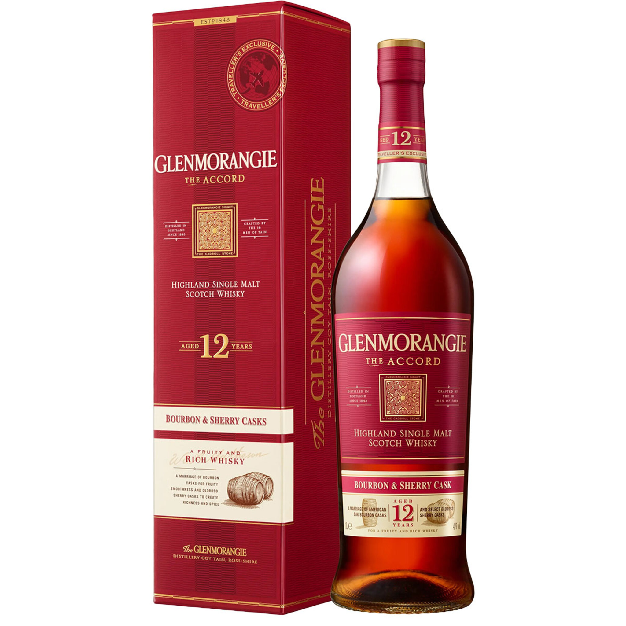 Buy Glenmorangie 12 Years The Accord Single Malt 1L w/Gift Box at