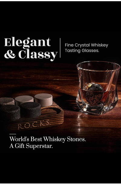 ROCKS The Connoisseur's Set Twist Glass Edition Gift Set