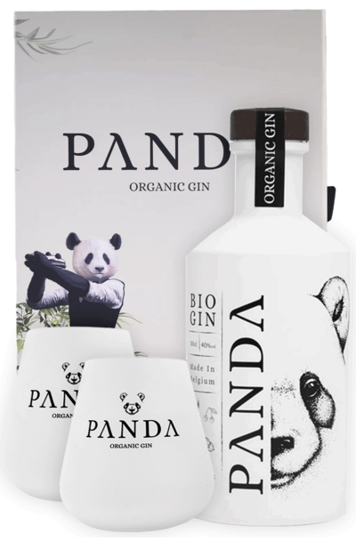 Panda Gin 700ml Giftset with 2 Glasses