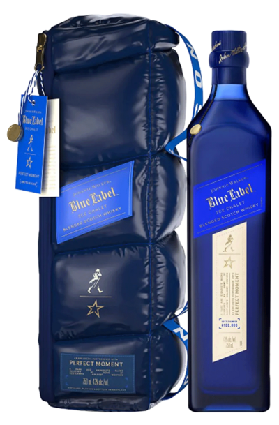 Johnnie Walker Blue Label Ice Chalet Limited Edition 750ml Bottle with Bag