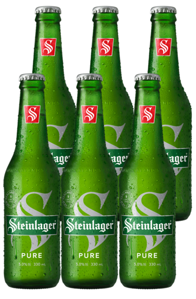 6 x Steinlager Pure Beer Bottle 330ml