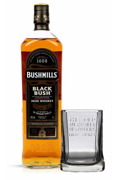 Bushmills Blackbush 700ml bottle with Gift Glass
