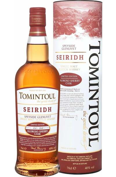 Tomintoul Seiridh Single Malt Whisky 700ml Bottle w/Gift Box