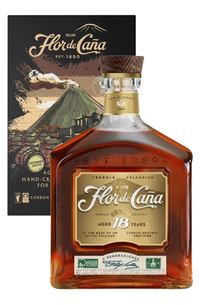 Flor de Cana Centenario Gold 18 Year 1L with Gift Box