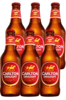 6 x Carlton Draught Beer Bottle 375ml