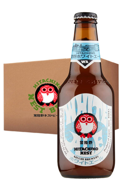 24 x Hitachino Nest White Ale Bottles Case 330ml