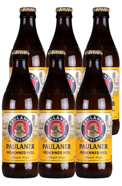 6 x Paulaner Munchner Hell Beer Bottle Pack 330ml