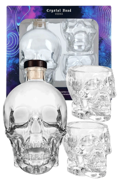 Crystal Head 700ml Gift Set with 2 Glasses