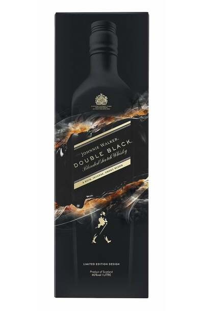 Johnnie Walker Double Black 1L Shadow Limited Edition box