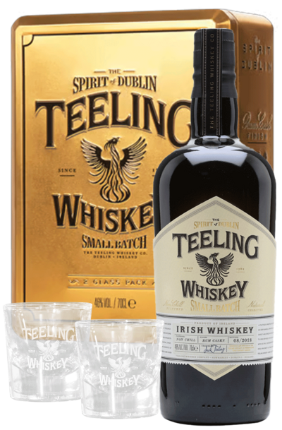 Teeling Small Batch 700ml  Bottle Gift Pack with 2 Glasses
