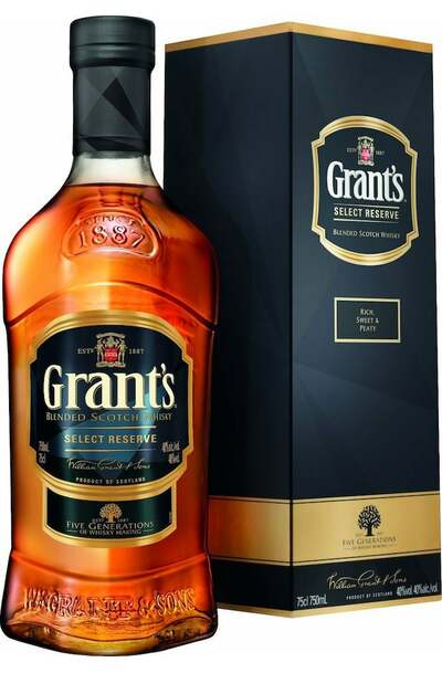 Grants Select Reserve 750ml Bottle and box