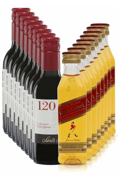 Jade Miniature Wine and Red Label Set