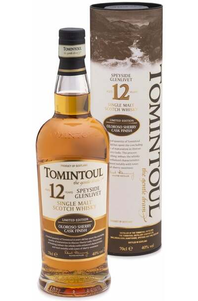 Tomintoul 12 yr Oloroso Finish Single Malt 700ml w/ Gift Box