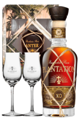 Plantation XO 20th Anniversary Rum 700ml Gift Pack with 2 Glasses