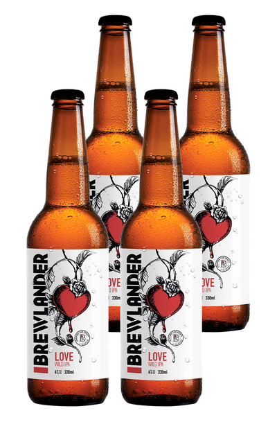 4 x Brewlander Love Wild IPA Bottles Pack 330ml