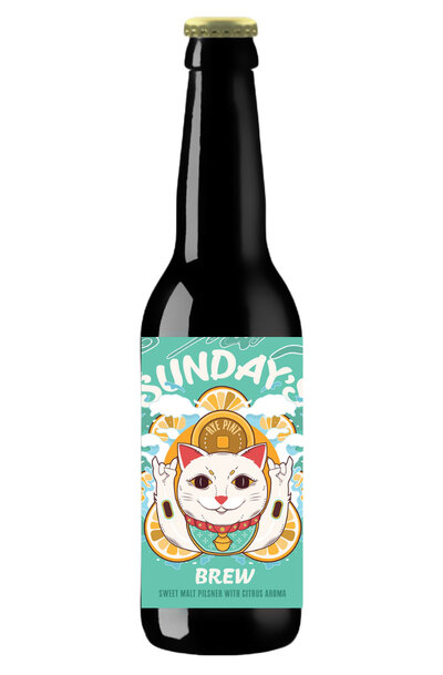 Rye & Pint Sunday's Brew Pilsner Bottle 330ml