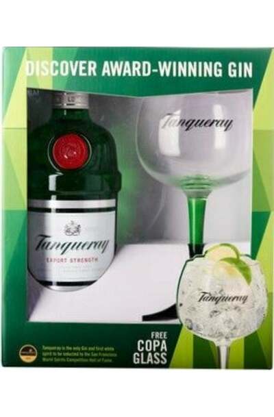 Tanqueray London Dry Gin 700ml Bottle w/ Gift Box and 1 Copa Glass