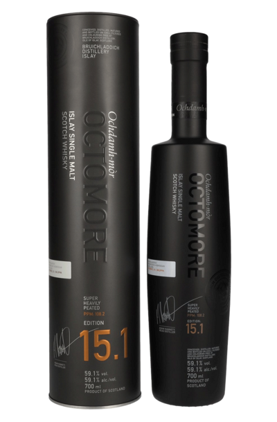 Octomore Edition 15.1 Single Malt 700ml Bottle with Gift Box