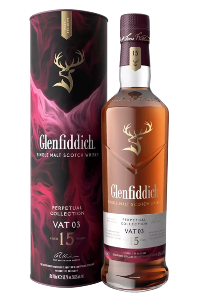 Glenfiddich Perpetual Collection 15 Years Vat 03 Single Malt 700ml Bottle with Gift Box