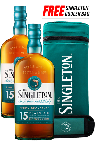 2 x Singleton 15 Years 700ml w/ Premium Cooler Bag