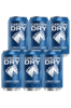 6 x Carlton Dry Beer Can 375ml