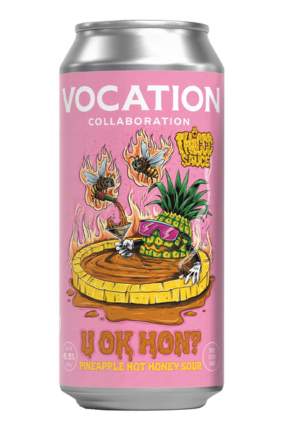 Vocation U Ok Hon Pineapple Hot Honey Sour Can 440ml