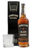 Jameson Black Barrel 700ml Bottle Giftset with Glass