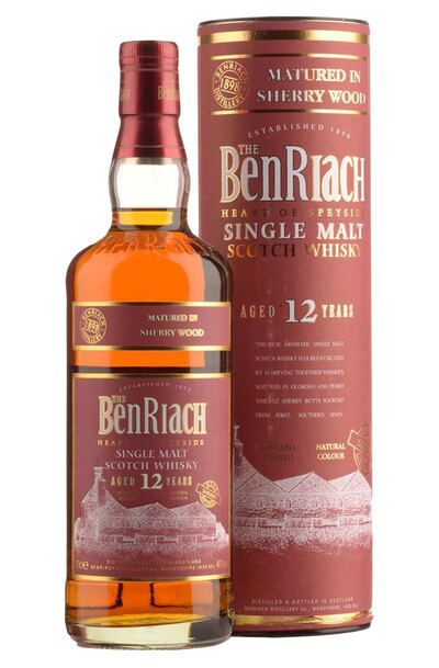 Benriach 12 Years Sherry Cask 700ml Bottle with Gift Box