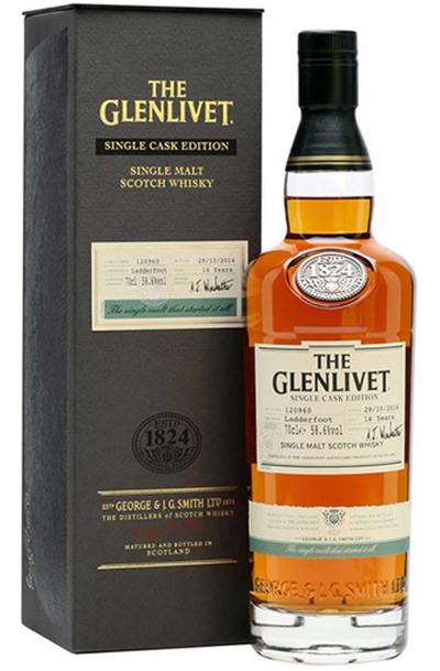 Glenlivet Tom A Voan Single Cask 19 Year Cask Strength Single Malt 700ml Bottle w/Gift Box