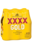 6 x XXXX Gold Beer Bottle 375ml
