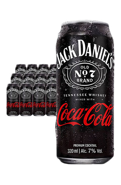 12 x Jack Daniel's & Coca Cola Can 320ml