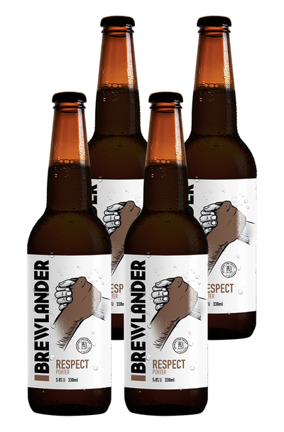 4 x Brewlander Respect Porter Bottles Pack 330ml