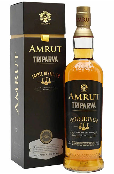 Amrut Triparva Triple Distilled Single Malt 700ml with Gift Box