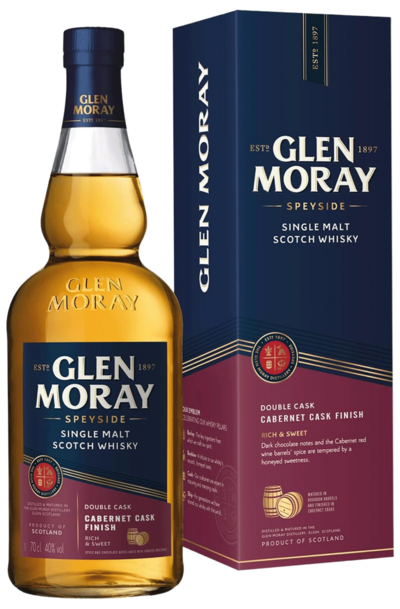 Glen Moray Cabernet Cask Finish Single Malt 700ml with Gift Box