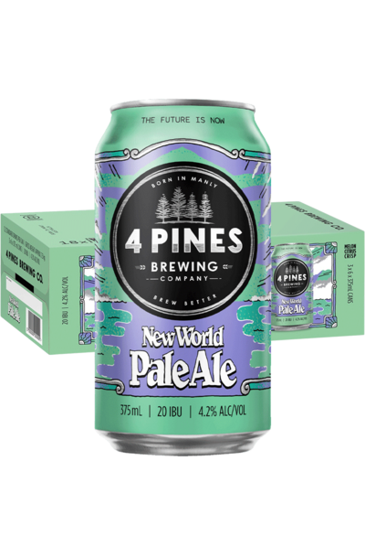 18 x 4 Pines New World Pale Ale Can 375ml