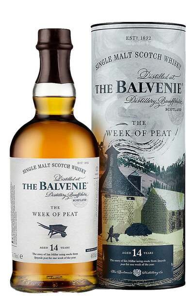 alvenie 14 year Week of Peat Single Malt Scotch Whisky 700ml Bottle w/Gift Box