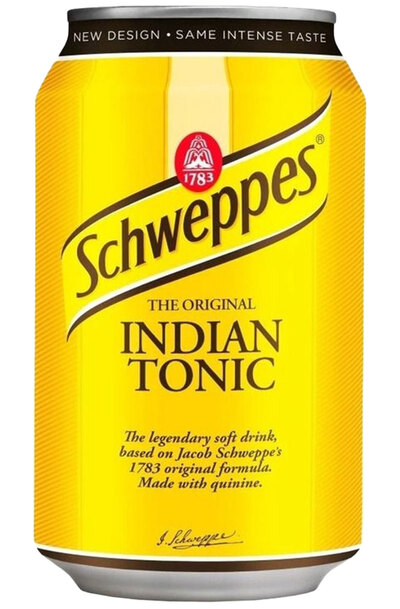 Schweppes Indian Tonic Cans Case 330ml